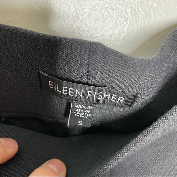 Eileen Fisher Knit Grey Ponte Pant Womens S - Picture 4 of 9